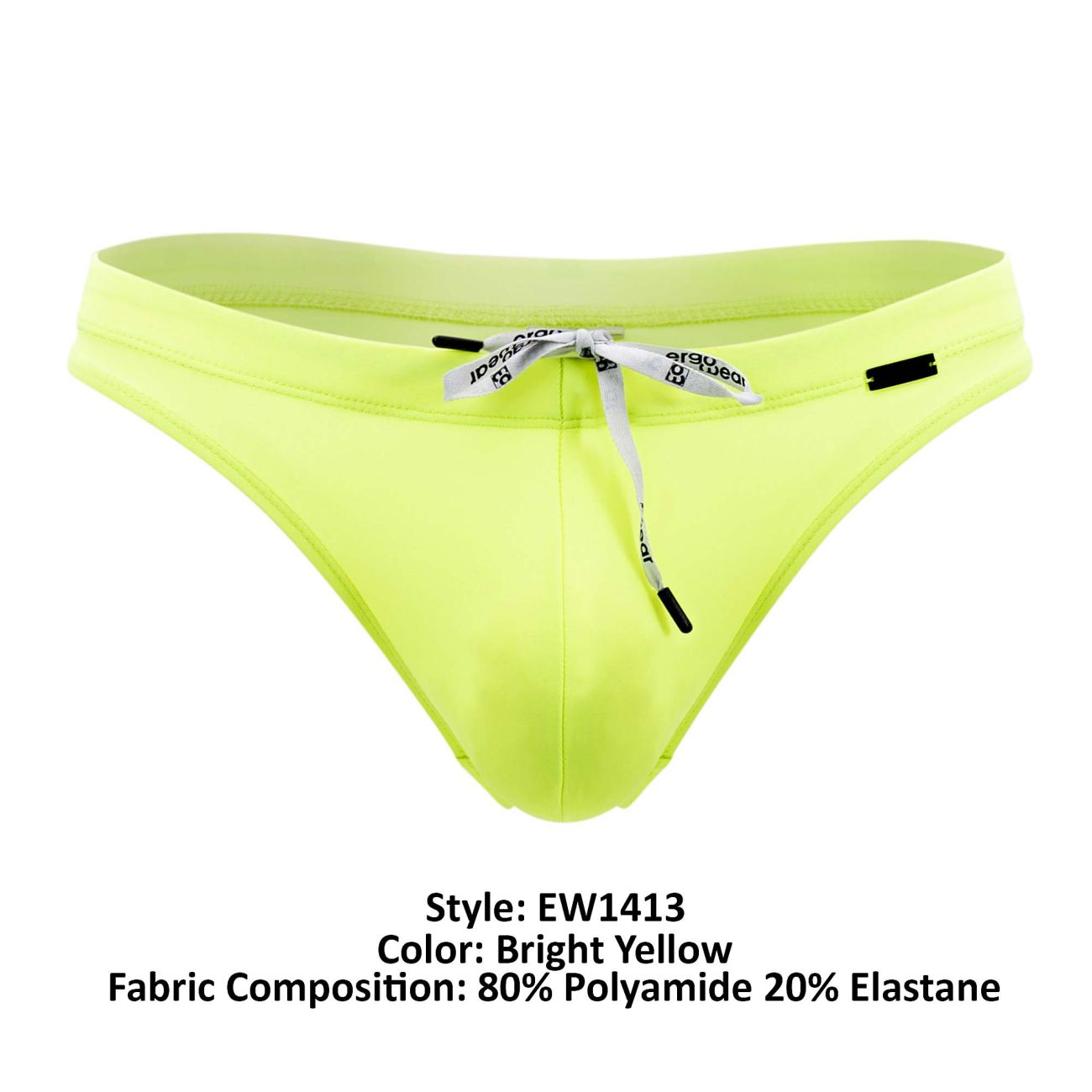 ErgoWear EW1413 X4D SW Swim Thongs Color Bright Yellow - DealByEthan.gay loves ErgoWear
