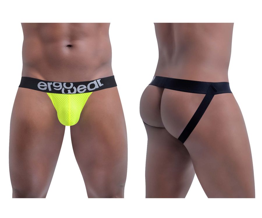 ErgoWear EW1429 GYM Jockstrap Color Neon Yellow - DealByEthan.gay loves ErgoWear