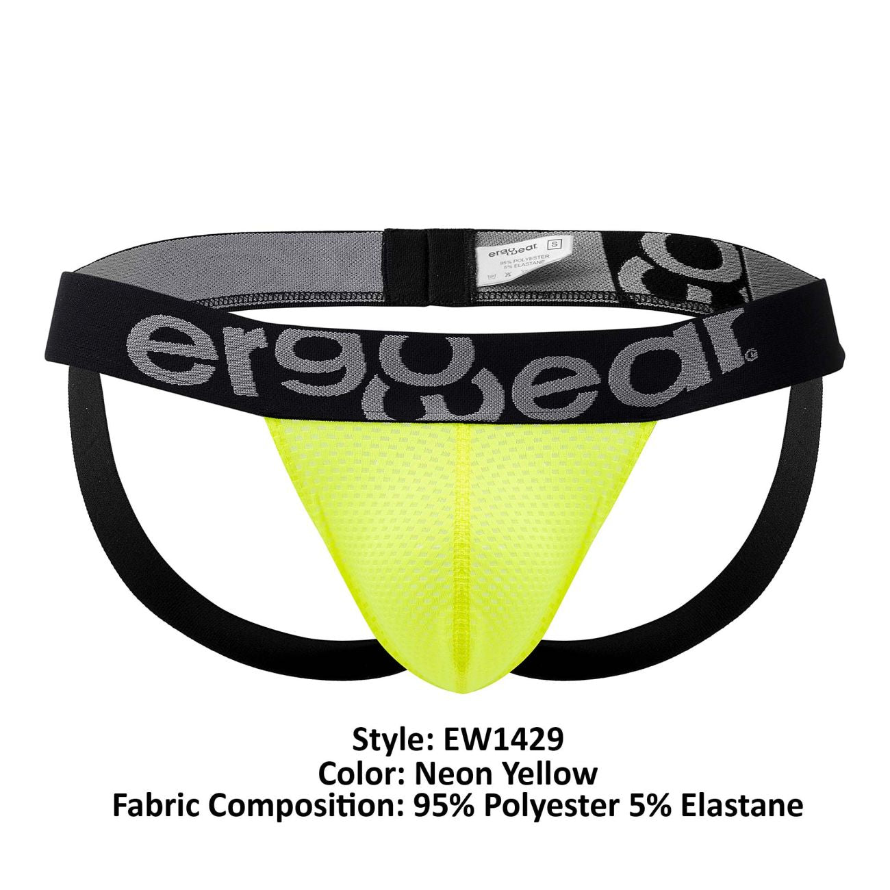 ErgoWear EW1429 GYM Jockstrap Color Neon Yellow - DealByEthan.gay loves ErgoWear