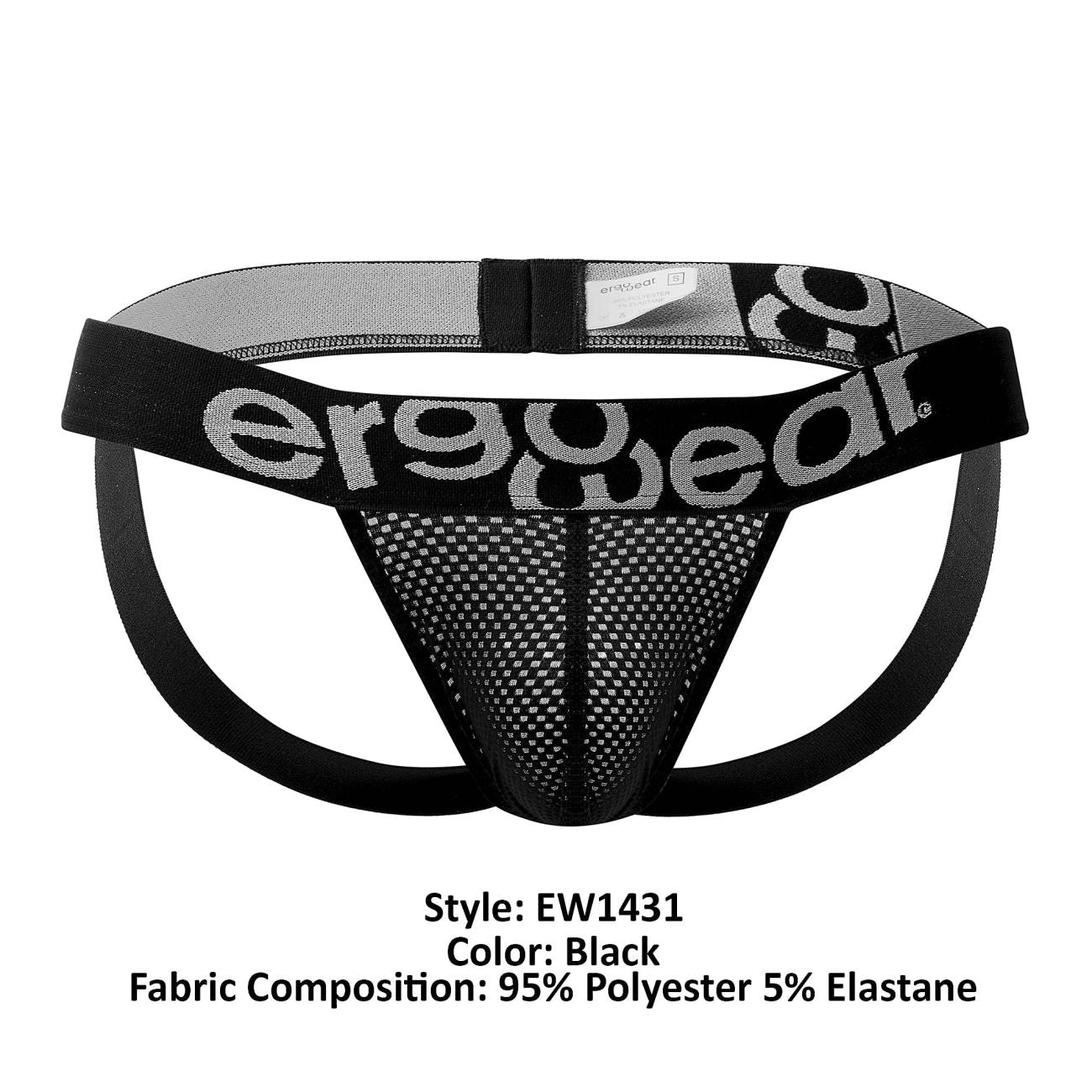 ErgoWear EW1431 GYM Jockstrap Color Black - DealByEthan.gay loves ErgoWear
