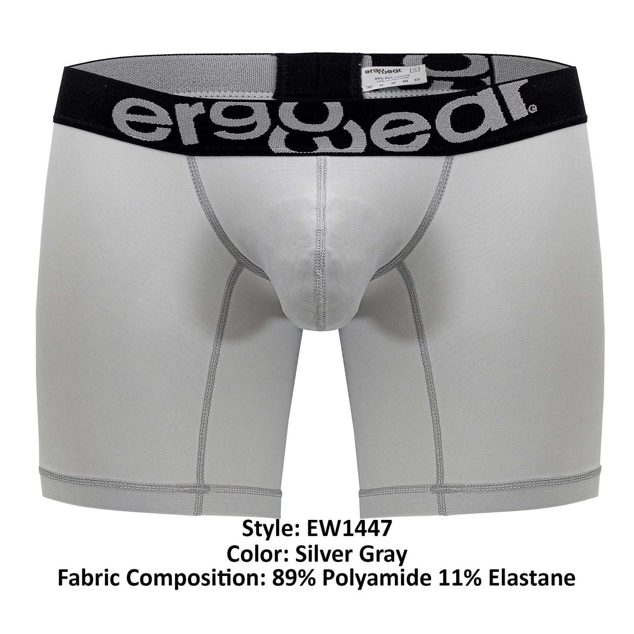 ErgoWear EW1447 MAX SP Boxer Briefs Color Silver Gray - DealByEthan.gay loves ErgoWear