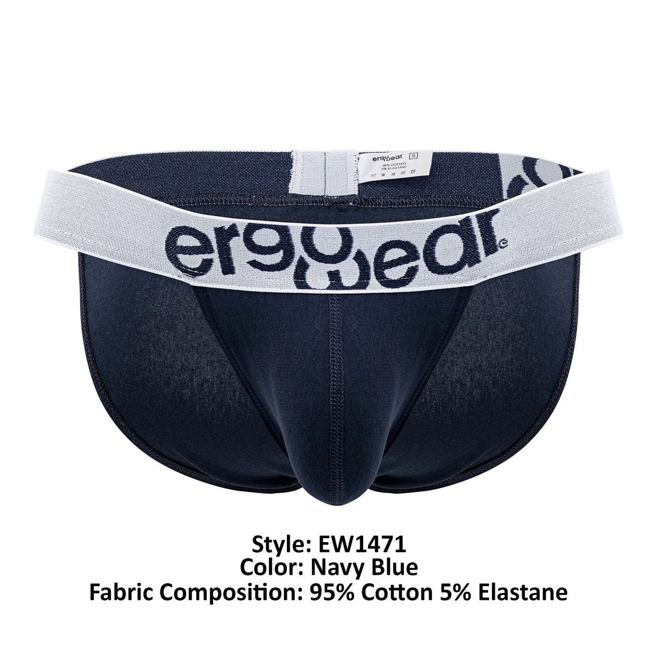 ErgoWear EW1471 MAX COTTON Bikini Color Navy Blue - DealByEthan.gay loves ErgoWear