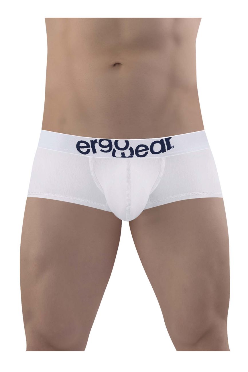 ErgoWear EW1476 MAX COTTON Trunks Color White - DealByEthan.gay loves ErgoWear