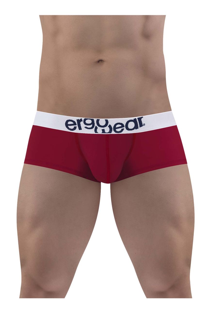 ErgoWear EW1480 MAX COTTON Trunks Color Garnet - DealByEthan.gay loves ErgoWear