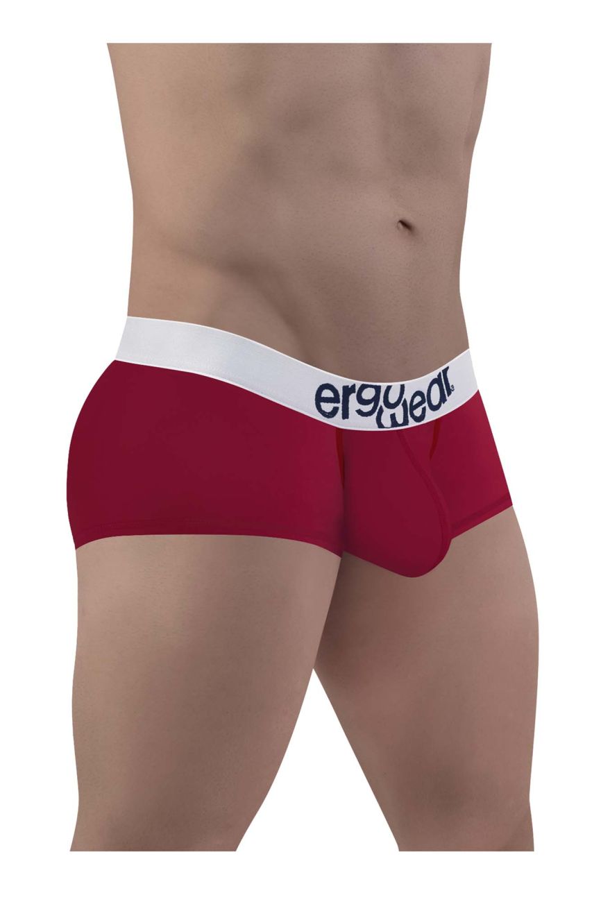 ErgoWear EW1480 MAX COTTON Trunks Color Garnet - DealByEthan.gay loves ErgoWear