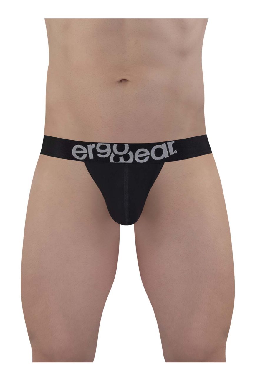 ErgoWear EW1482 MAX COTTON Thongs Color Black - DealByEthan.gay loves ErgoWear