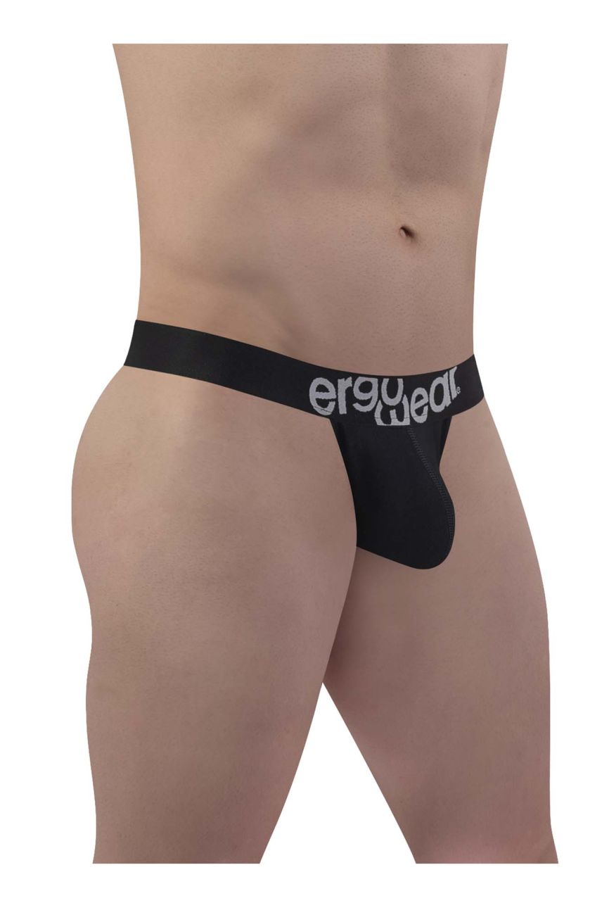 ErgoWear EW1482 MAX COTTON Thongs Color Black - DealByEthan.gay loves ErgoWear