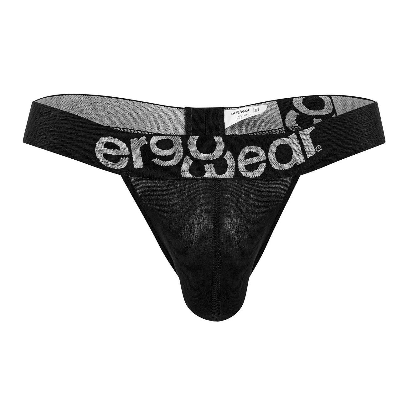ErgoWear EW1482 MAX COTTON Thongs Color Black - DealByEthan.gay loves ErgoWear