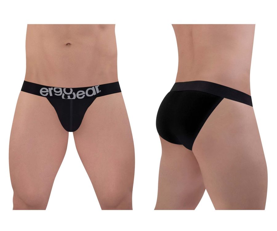 ErgoWear EW1483 MAX COTTON Bikini Color Black - DealByEthan.gay loves ErgoWear