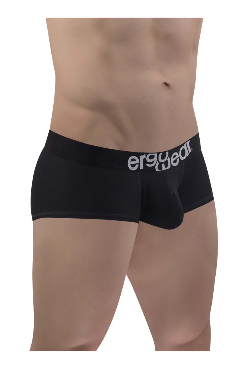 ErgoWear EW1484 MAX COTTON Trunks Color Black - DealByEthan.gay loves ErgoWear