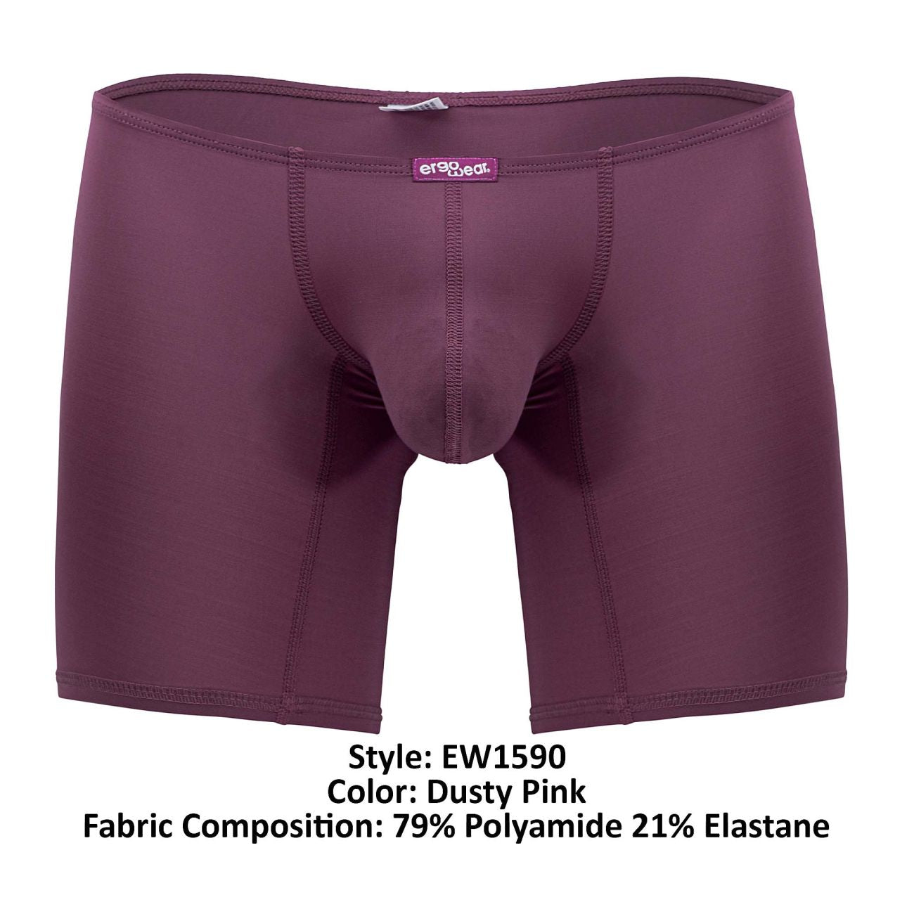 ErgoWear EW1590 X4D Boxer Briefs Color Dusty Pink - DealByEthan.gay loves ErgoWear