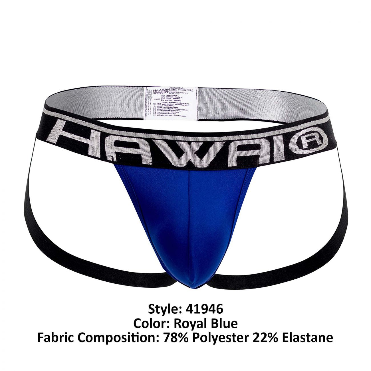 HAWAI 41946 Solid Athletic Jockstrap Color Royal Blue - DealByEthan.gay loves HAWAI