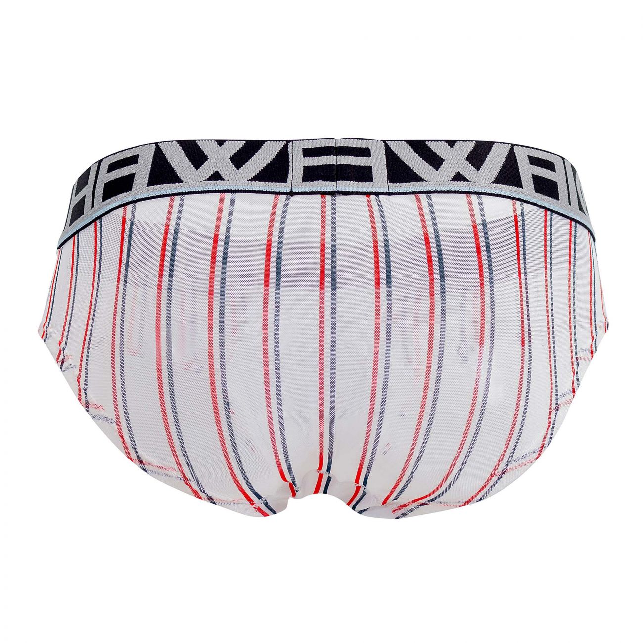 HAWAI 42050 Lines Hip Briefs Color White - DealByEthan.gay loves HAWAI