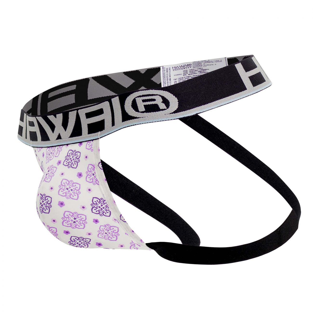 HAWAI 42052 Arabesque Athletic Jockstrap Color Purple - DealByEthan.gay loves HAWAI