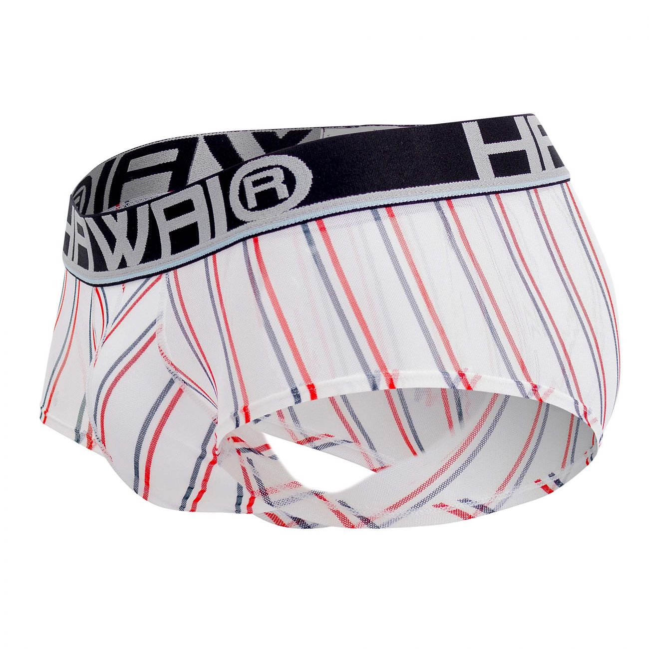 HAWAI 42053 Lines Mini Trunks Color White - DealByEthan.gay loves HAWAI