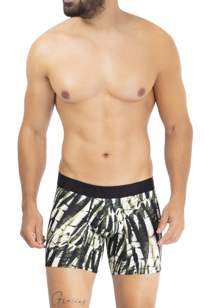 HAWAI 42172 Printed Microfiber Trunks Color Military Green - DealByEthan.gay loves HAWAI
