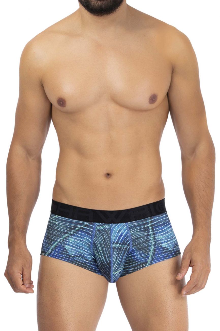 HAWAI 42183 Printed Microfiber Briefs Color Royal Blue - DealByEthan.gay loves HAWAI