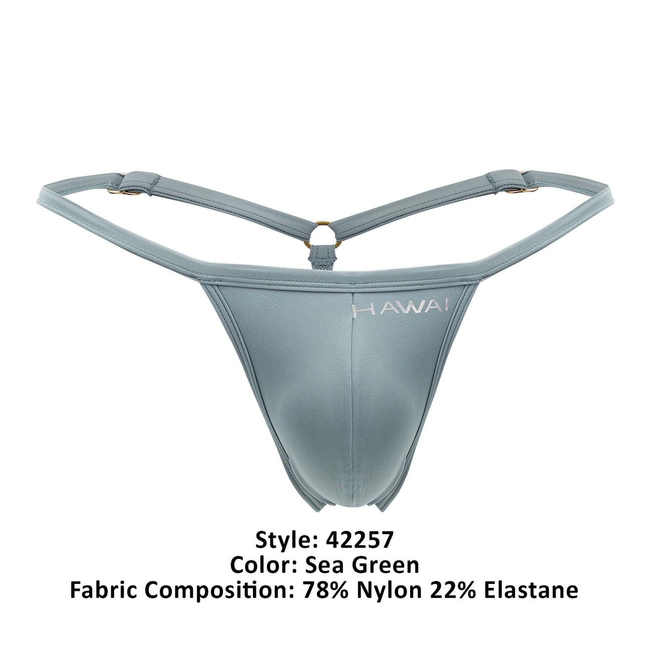 HAWAI 42257 Microfiber G-String Color Sea Green - DealByEthan.gay loves HAWAI