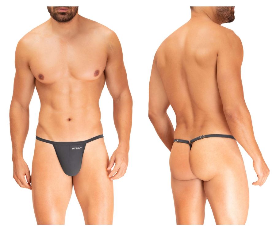 HAWAI 42295 Microfiber G-String Color Gray - DealByEthan.gay loves HAWAI