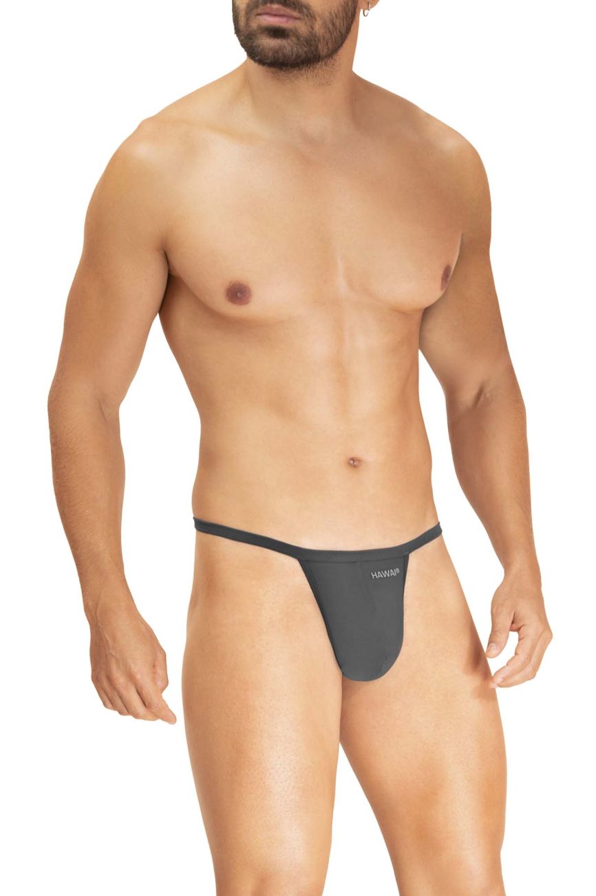 HAWAI 42295 Microfiber G-String Color Gray - DealByEthan.gay loves HAWAI