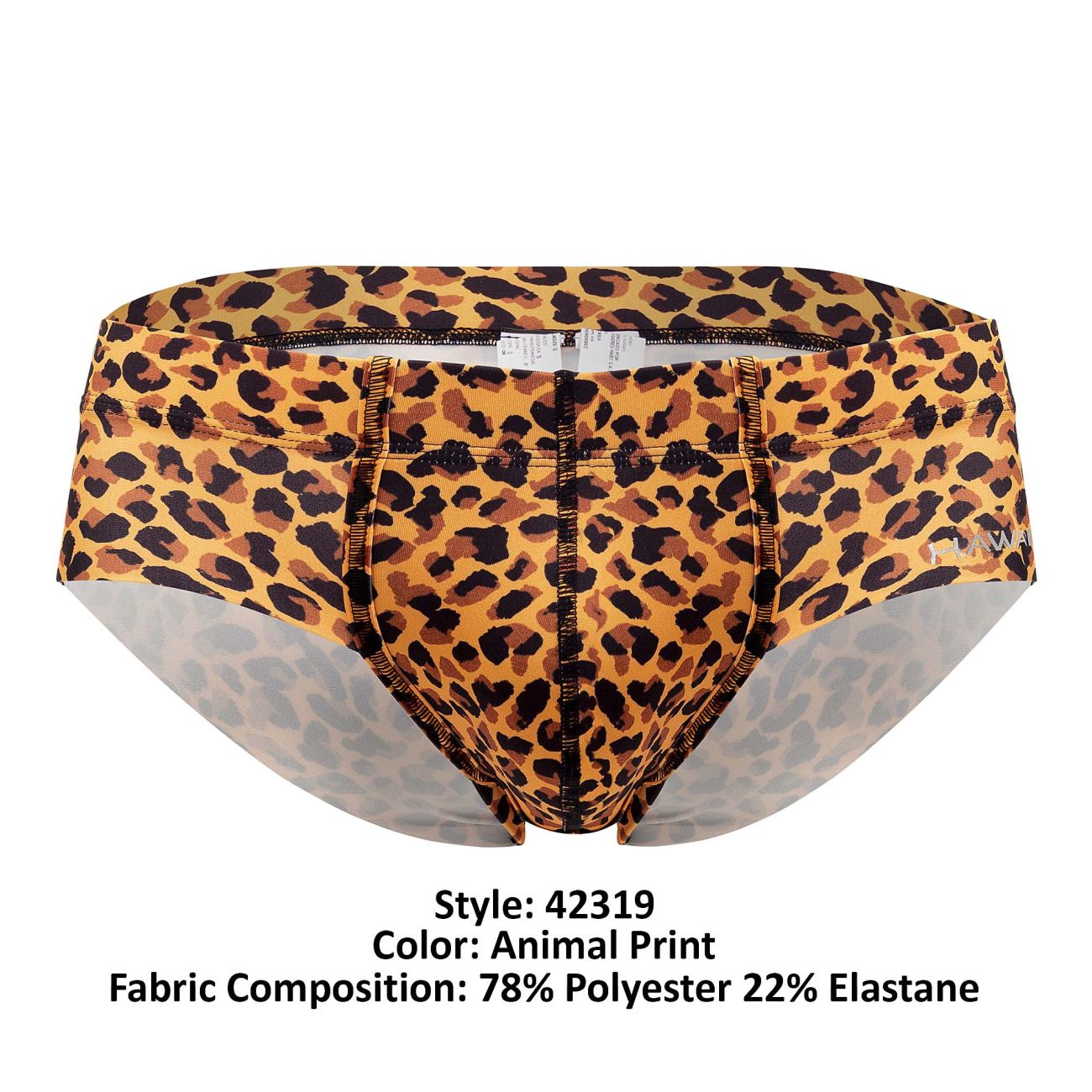 HAWAI 42319 Microfiber Briefs Color Animal Print - DealByEthan.gay loves HAWAI