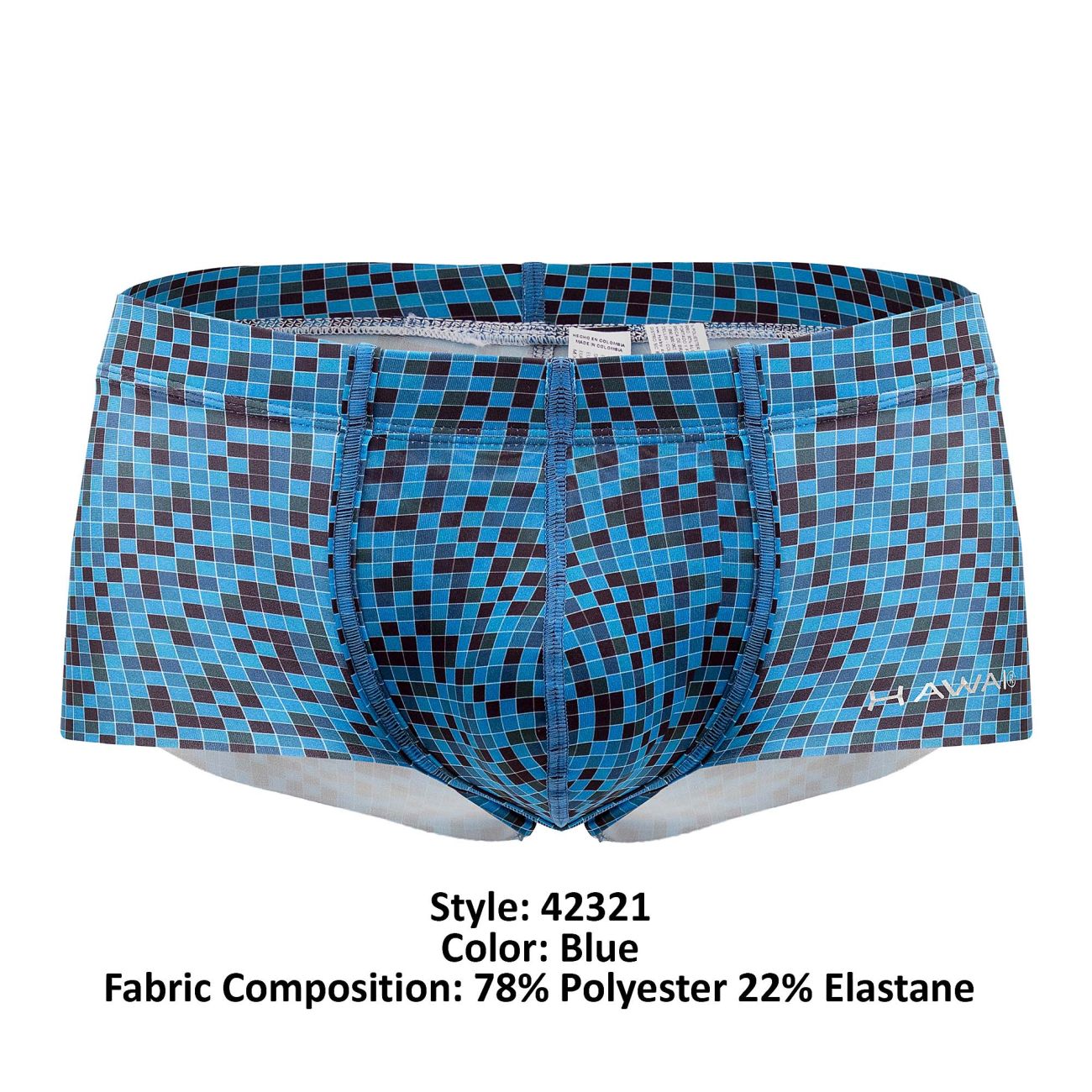 HAWAI 42321 Microfiber Trunks Color Blue - DealByEthan.gay loves HAWAI