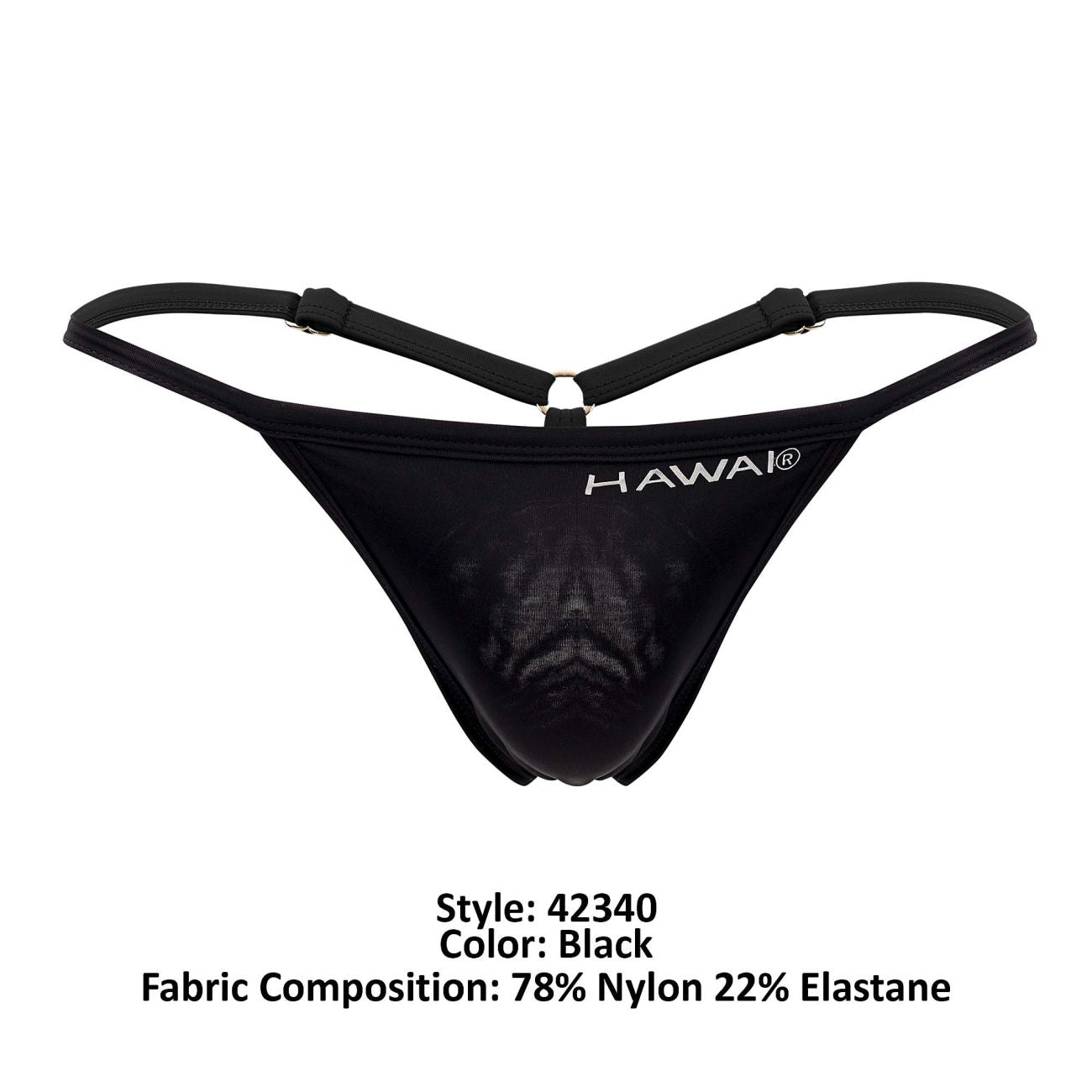 HAWAI 42340 Microfiber G-String Color Black - DealByEthan.gay loves HAWAI