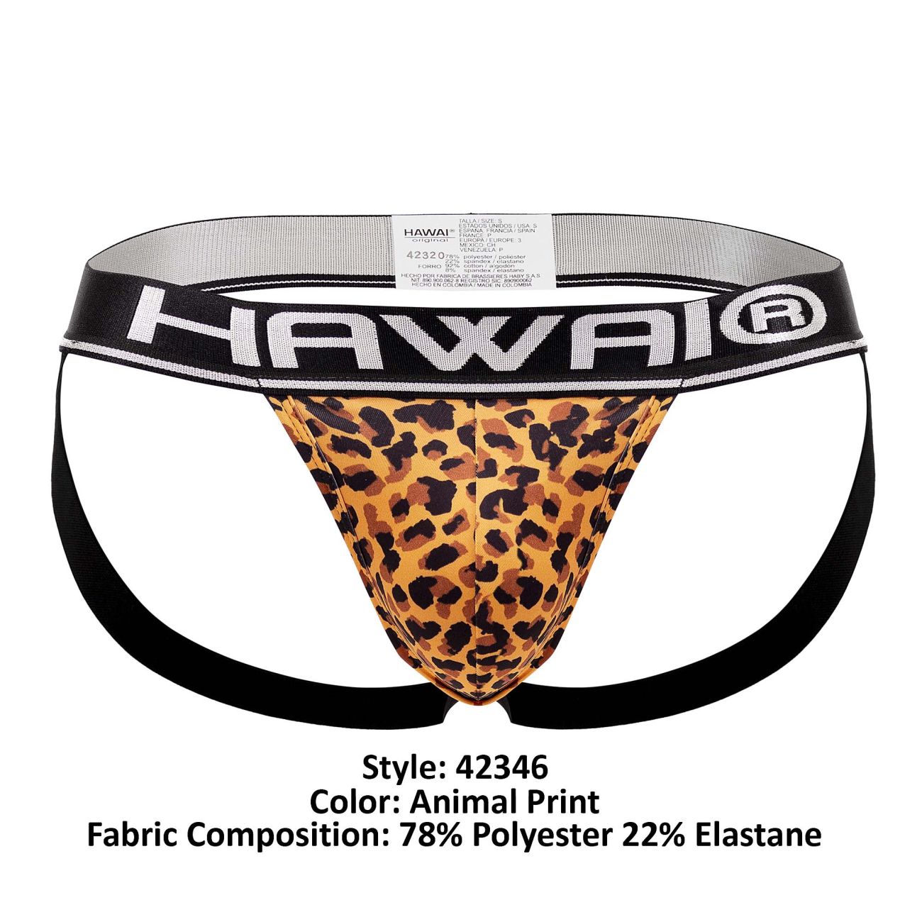 HAWAI 42346 Microfiber Jockstrap Color Animal Print - DealByEthan.gay loves HAWAI