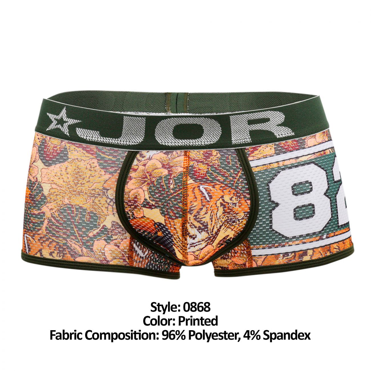 JOR 0868 Bengal Boxer Briefs Color Printed - DealByEthan.gay loves JOR