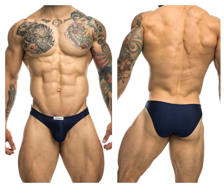 JUSTIN+SIMON XSJ01 Classic Bikini Color Navy - DealByEthan.gay loves JUSTIN+SIMON
