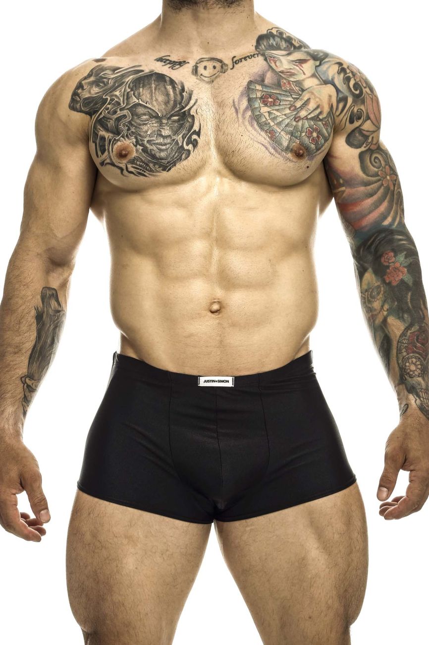 JUSTIN+SIMON XSJ08 Classic Trunks Color Black - DealByEthan.gay loves JUSTIN+SIMON