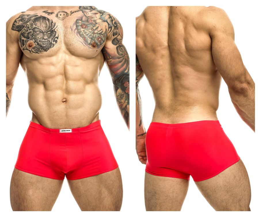JUSTIN+SIMON XSJ08 Classic Trunks Color Coral - DealByEthan.gay loves JUSTIN+SIMON
