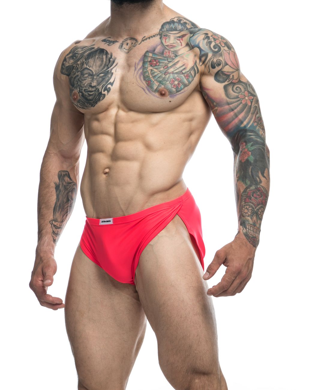 JUSTIN+SIMON XSJ09 Running Shorts Color Coral - DealByEthan.gay loves JUSTIN+SIMON