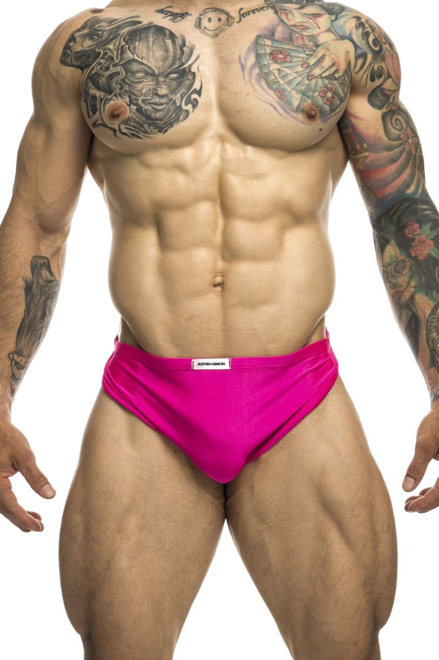 JUSTIN+SIMON XSJ09 Running Shorts Color Hot Pink - DealByEthan.gay loves JUSTIN+SIMON