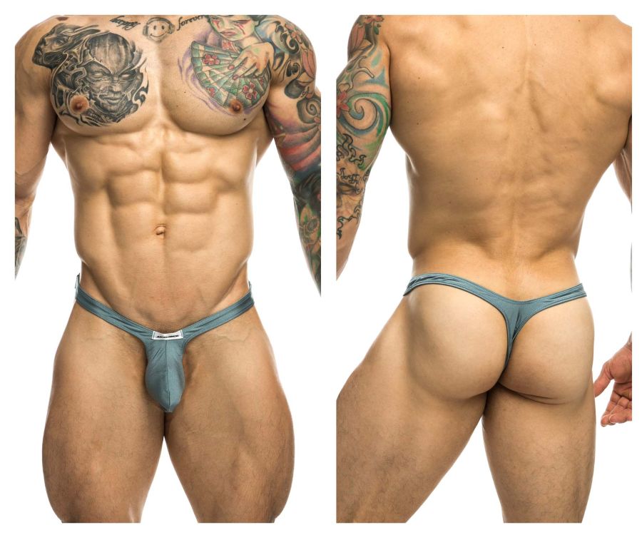 JUSTIN+SIMON XSJBU02 Bulge Thongs Color Metal Green - DealByEthan.gay loves JUSTIN+SIMON
