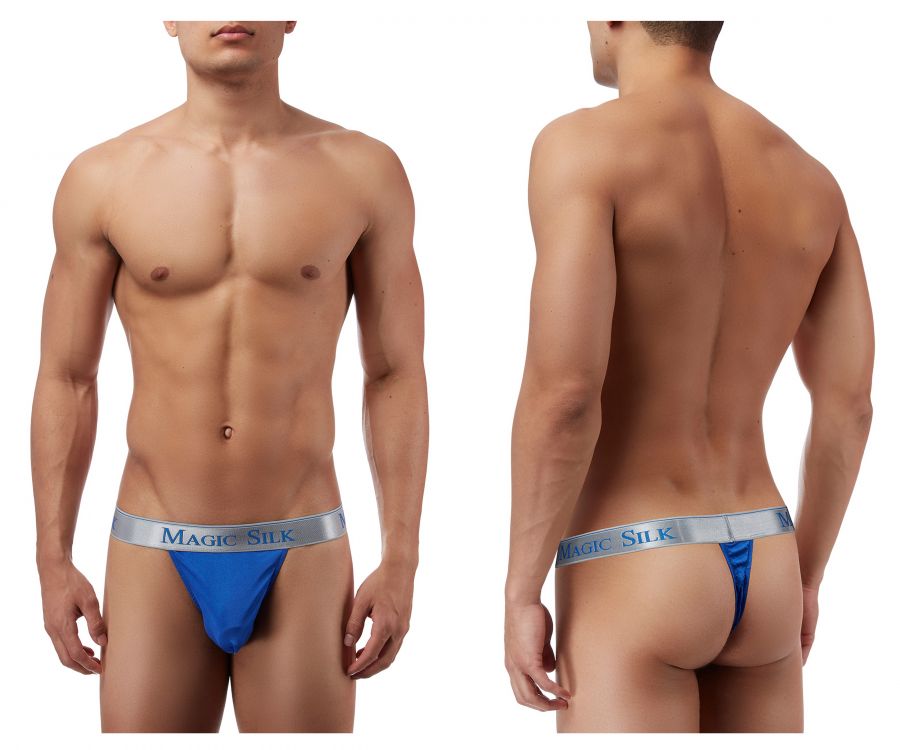 Magic Silk 4586 Silk Knit Micro Thong Color Cobalt - DealByEthan.gay loves Magic Silk