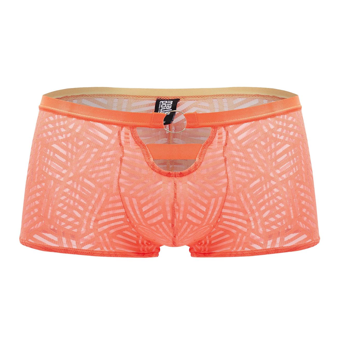 Male Power 125-284 Rude Awakening Cheeky Cutout Short Color Neon Orange - DealByEthan.gay loves Male Power