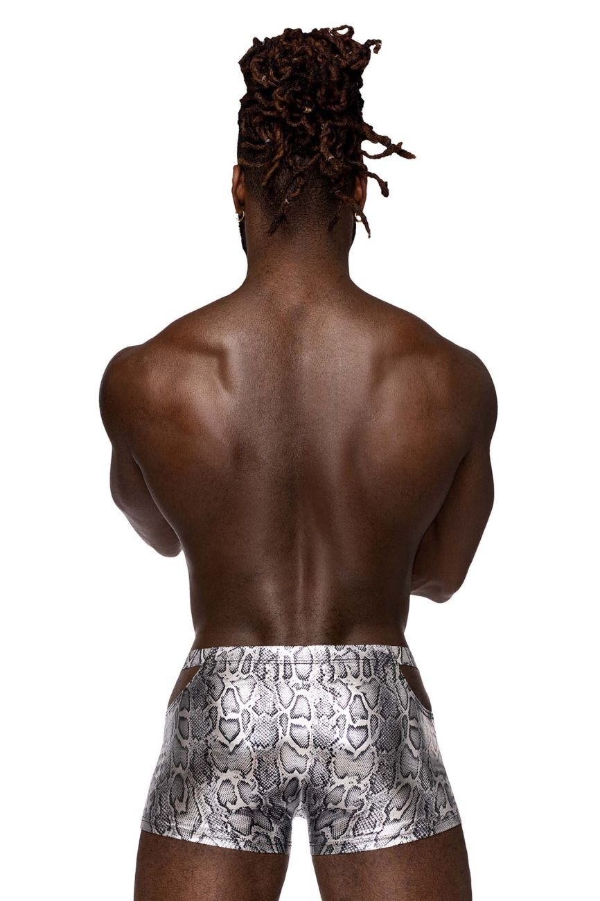 Male Power 153-282 S-naked Pouch Short Color Silver-Black - DealByEthan.gay loves Male Power