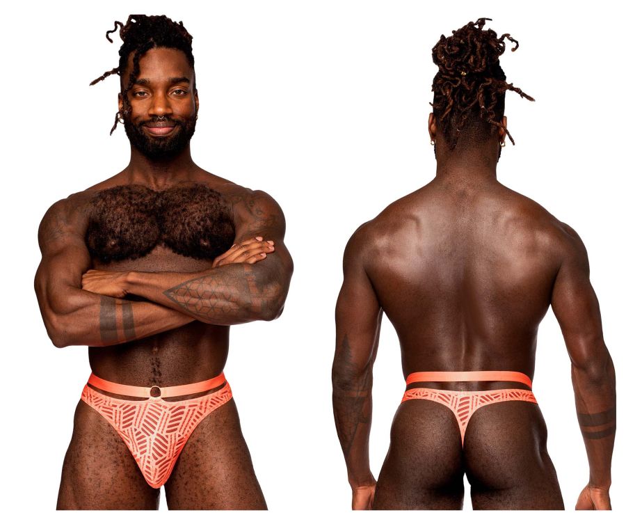 Male Power 415-284 Rude Awakening Strap Thong Color Neon Orange - DealByEthan.gay loves Male Power