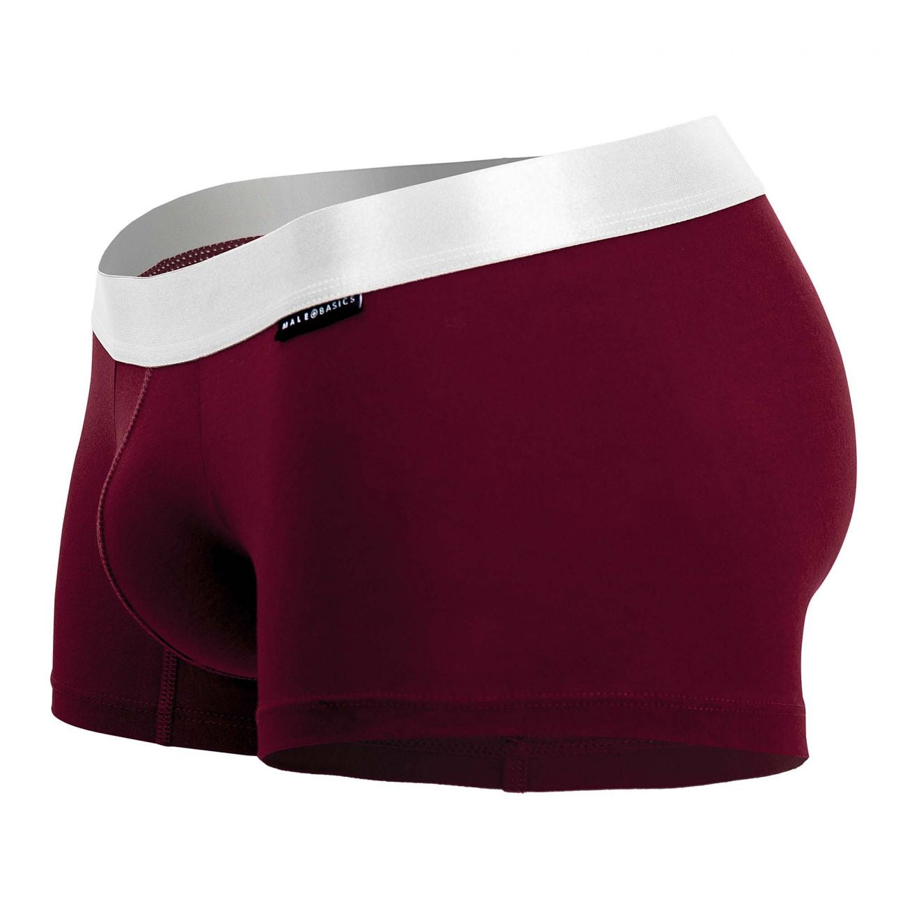 MaleBasics MB101 Classic Pima Trunks Color Wine - DealByEthan.gay loves MaleBasics