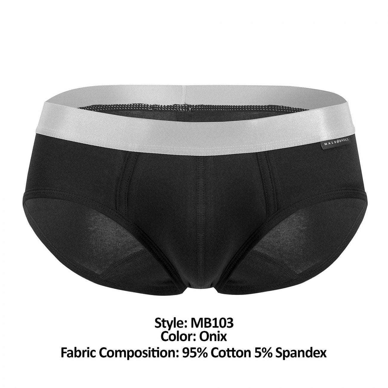 MaleBasics MB103 Classic Pima Briefs Color Onix - DealByEthan.gay loves MaleBasics