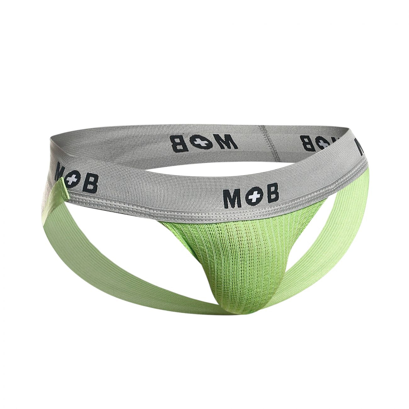MaleBasics MBL107 MOB Classic Fetish Jock 3 Inches Jockstrap Color Green - DealByEthan.gay loves MaleBasics