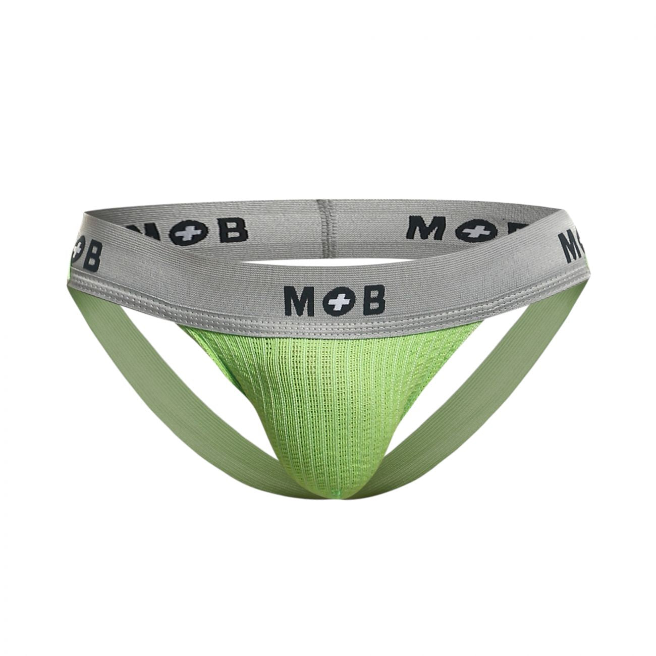 MaleBasics MBL107 MOB Classic Fetish Jock 3 Inches Jockstrap Color Green - DealByEthan.gay loves MaleBasics