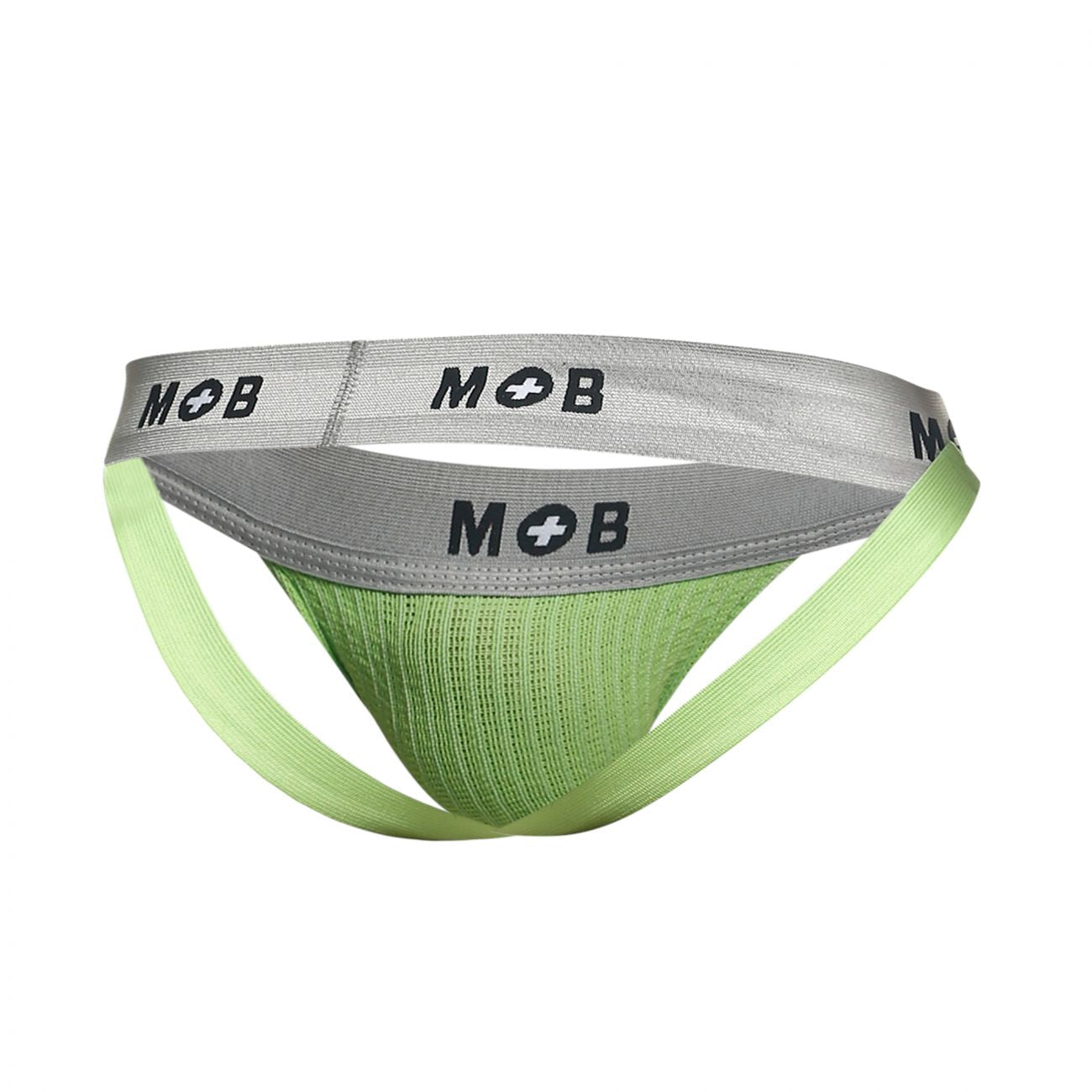MaleBasics MBL107 MOB Classic Fetish Jock 3 Inches Jockstrap Color Green - DealByEthan.gay loves MaleBasics