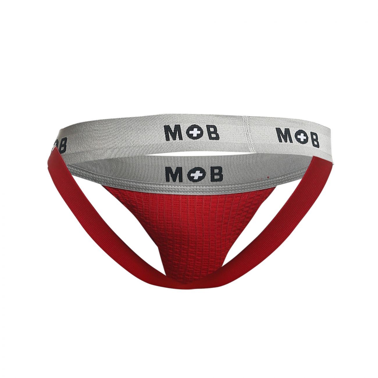 MaleBasics MBL107 MOB Classic Fetish Jock 3 Inches Jockstrap Color Red - DealByEthan.gay loves MaleBasics