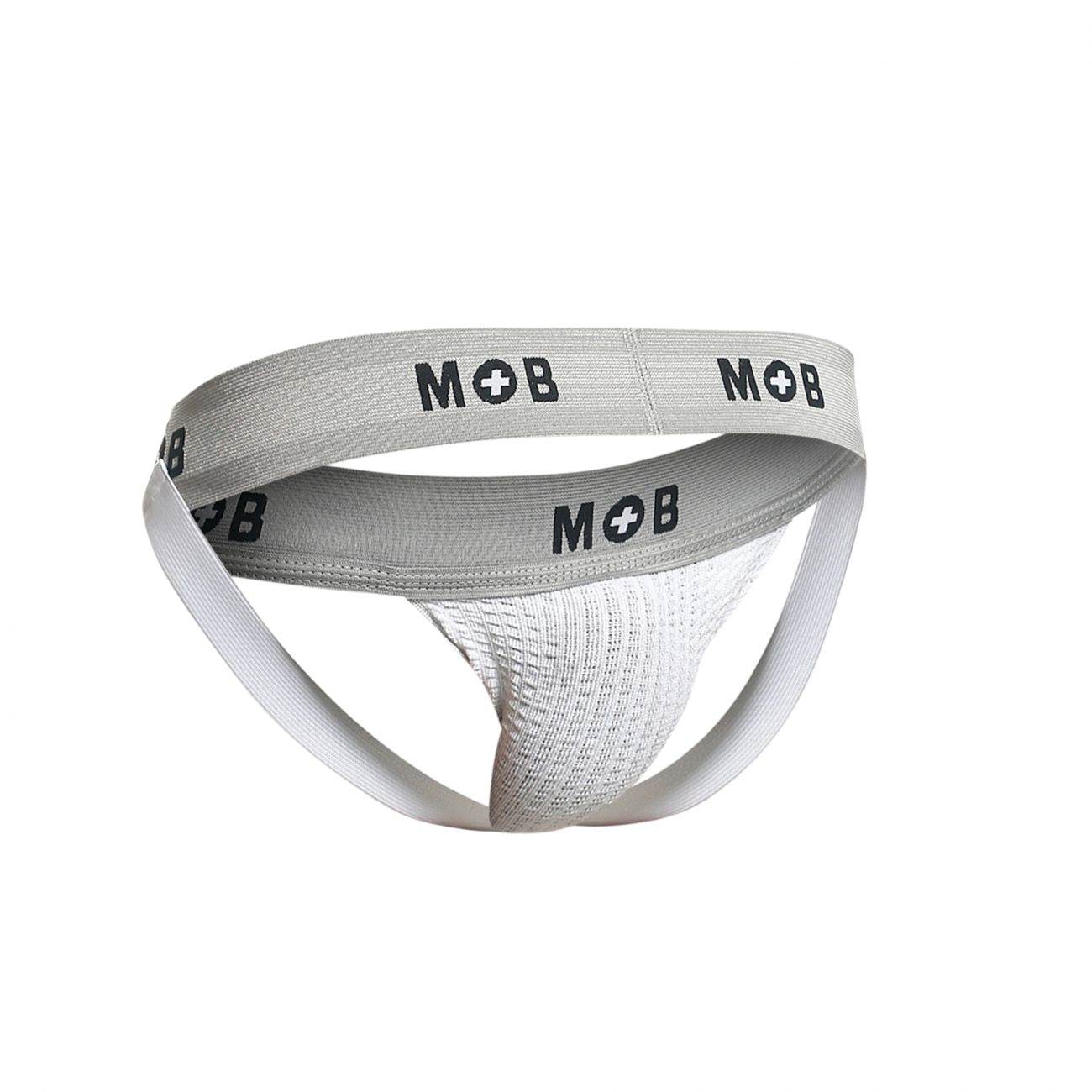 MaleBasics MBL107 MOB Classic Fetish Jock 3 Inches Jockstrap Color White - DealByEthan.gay loves MaleBasics