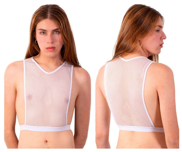 PLURAL PL007 Crop Top Color White - DealByEthan.gay loves PLURAL