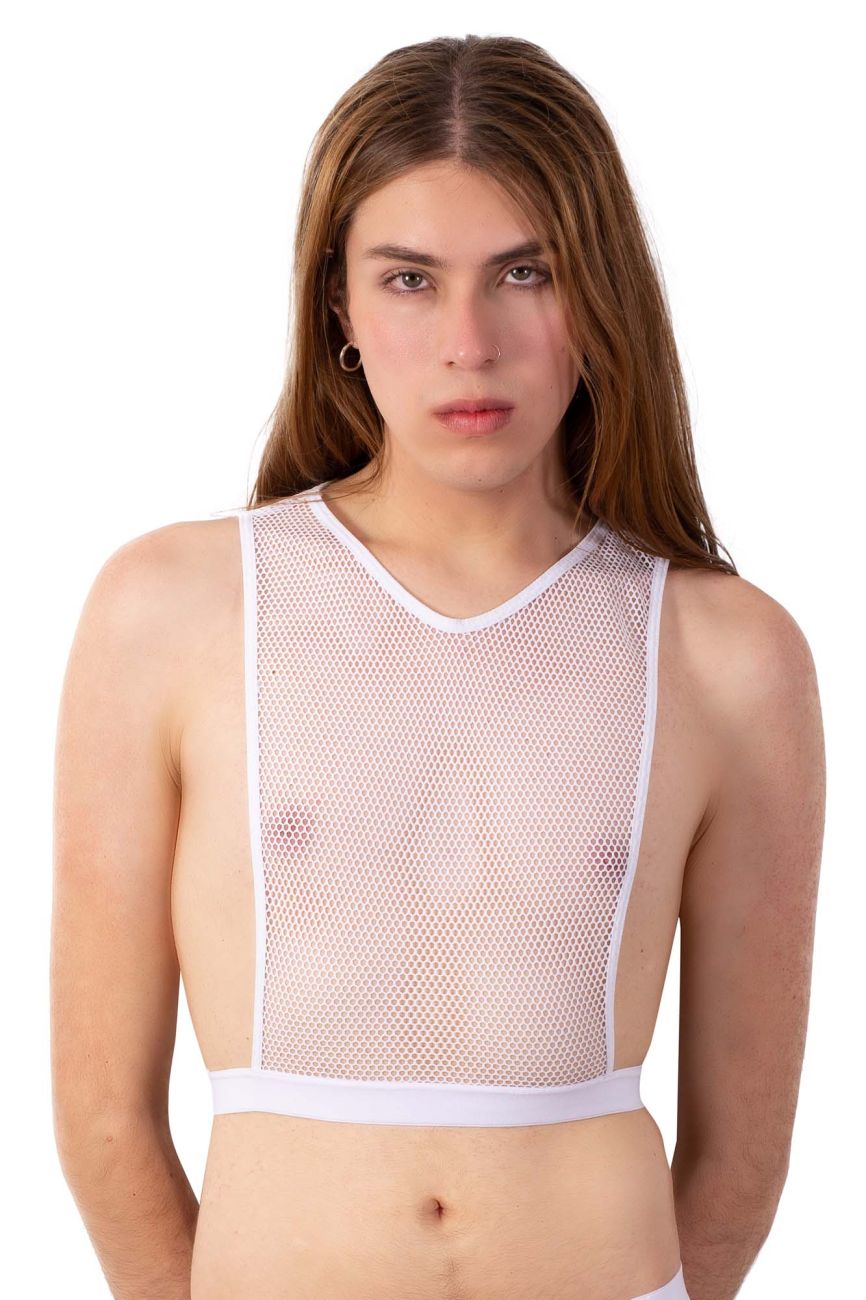 PLURAL PL007 Crop Top Color White - DealByEthan.gay loves PLURAL
