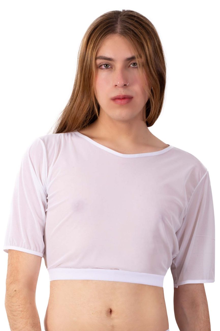 PLURAL PL009 Crop Top Color White - DealByEthan.gay loves PLURAL