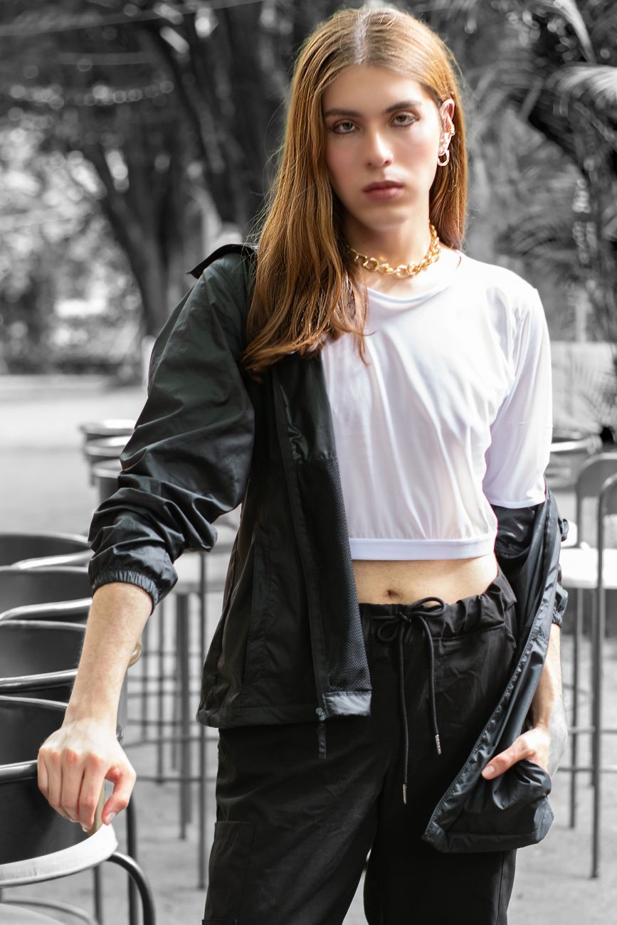 PLURAL PL009 Crop Top Color White - DealByEthan.gay loves PLURAL